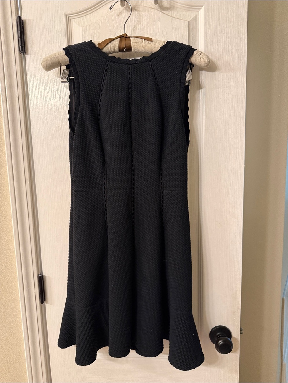 Rebecca Taylor Classic Sleeveless Black Knit Dress